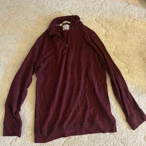 Burgundy red quarter zip - Men’s small